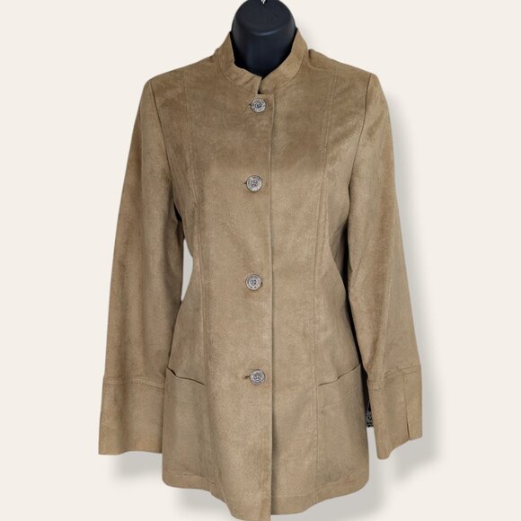 Judy Joannou Jackets & Blazers - 🍁NWT Vintage Judy Joannou Micro Suede Jacket